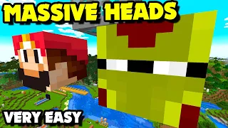 How to do MASSIVE PLAYER HEADS in Minecraft 1.20.4 Java?! Player Head Item Display Entities [Easy]