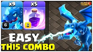 9 Mass Electro Dragon Attack Th15 | Best Th15 Attack Strategy in Clash of Clans