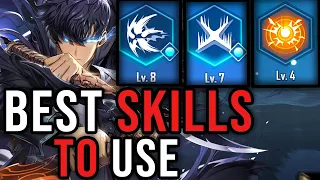 THE BEST SKILLS TO LEVEL UP & USE FOR THE STRONGEST Sung Jinwoo! (Solo Leveling Arise)