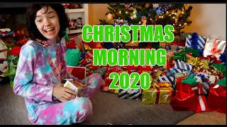 Opening Presents Christmas Morning 2020