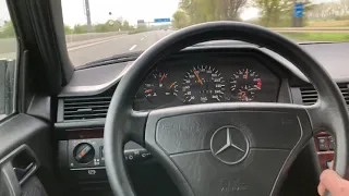 Mercedes W124 E420 500E E50 AMG Acceleration to 260 km/h