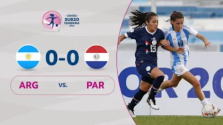 ARGENTINA vs. PARAGUAY [0-0] | RESUMEN | CONMEBOL SUB20 FEM | FASE DE GRUPOS