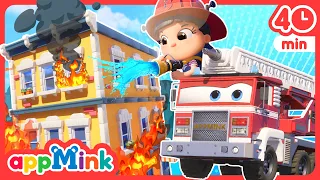 🚒🔥 The Fire Truck Hero Flame-Chasing Powers! 🚨🎬 #appmink #nurseryrhymes #kidssong #cartoon #kids