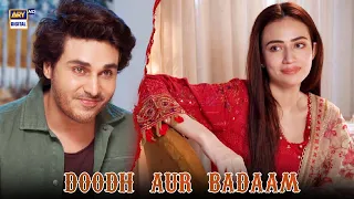 Doodh aur badaam 😨 | Best Moment | Sukoon | Sana Javed ❤️ Ahsan Khan