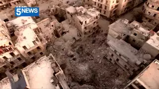 Drone footage reveals devastation in Aleppo