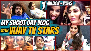 My Shoot Day Vlog with Vijay TV Stars | Comedy Raja Kalakkal Rani Vlog ft. Sunita 🎬📽🎞💄