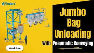 Jumbo Bag Unloading System With Pneumatic Conveying System | Vacuum Conveying System-Indpro