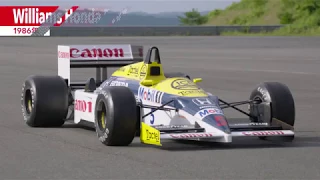 Honda Collection Hall走行確認テスト Williams Honda FW11 (1986) 2017/7/18