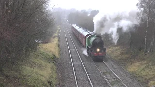 LNER B1 61306 Mayflower light and loaded tests 2018 19