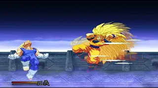 MUGEN Super Saiyan 3 Goku vs Majin Vegeta HD