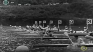 1964 Tokyo, Japan. Olympic Canoeing, Men's K-1 1000 m Final. (16:9)