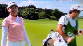 ゴルフ５レディスプロゴルフトーナメント JLPGAツアー2022シーズン第26戦アルペングループ創業50周年記念大会最終日(9/4) 終盤の模様1/2大混戦 吉田 優利 ｾｷ ﾕｳﾃｨﾝ  菅沼 菜々