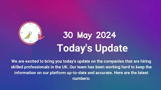 UK Sponsorship License Thursday Update | May 30, 2024