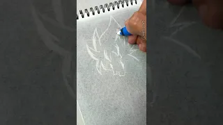 Drawing With Eraser ✨ Drawing Goku ✨#shorts #dragonball #youtubeshorts