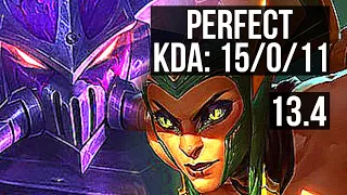 KASSADIN vs CASSIOPEIA (MID) | 15/0/11, Legendary, 1200+ games | EUW Grandmaster | 13.4