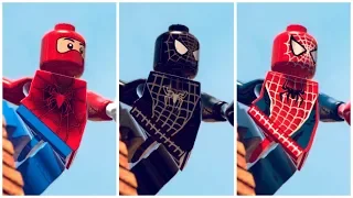 All SPIDER-MAN RAIMI Suits in LEGO Marvel Super Heroes Cutscene