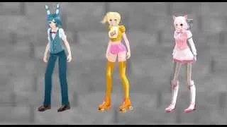 【MMD FNAF】  Chica, Bonnie, Foxy and Toy Chica, Toy Bonnie, Mangle - Dem Moves