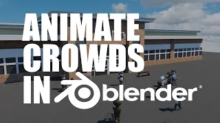 Animate Crowds in 40 seconds - Blender Tutorial