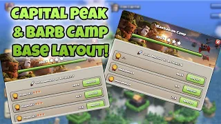 New Best Capital Peak Base layout! Instantly get MORE Raid Defense Medals! Clash of Clans(coc)