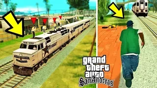 ЧТО БУДЕТ ЕСЛИ УГНАТЬ ПОЕЗД С ВАГОСАМИ В GTA SAN ANDREAS ???