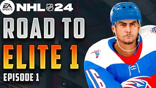 ROAD TO ELITE 1 RANK in NHL 24 (EPISODE 1)