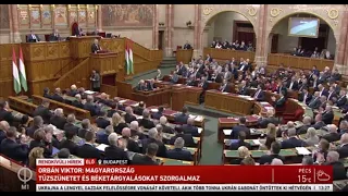 Orbán Viktor miniszterelnök napirend előtti beszéde az Országgyűlés tavaszi ülésszakának megnyitóján