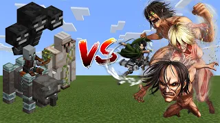 Attack on Titan vs Minecraft