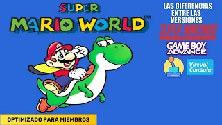 Las Diferencias entre las versiones de Super Mario World
