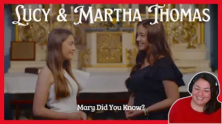 FIRST TIME REACTING TO | Lucy and Martha Thomas | Mary Did you Know