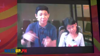 Lyca and Darren's of The Voice Kids Message at the JollyJollyJoyJoy Christmas Special With Sarah G