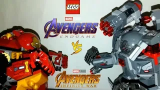 Lego War Machine Buster vs Lego Hulk Buster Comparison