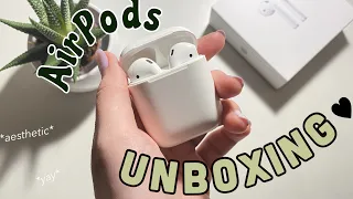 Airpods - UNBOXING *aesthetic*