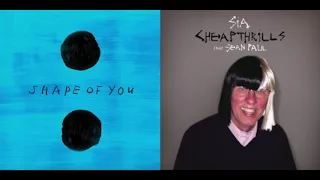 Ed Sheeran & Sia - Shape Of You / Cheap Thrills (Mixed Mashup) [ft. Sean Paul] (Dj Pyromania)