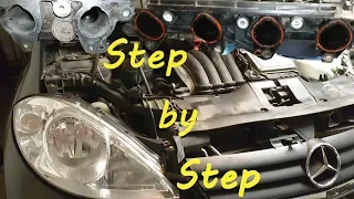 Mercedes A150 w169 Intake Manifold Removal  Gasket Replacement