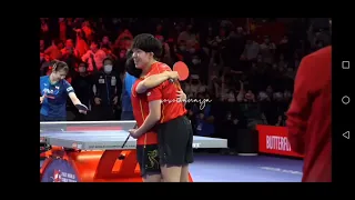 【莎头】 两个拥抱 2 hugs 王楚钦/孙颖莎 WANG CHUQIN SUN YINGSHA 29.11.2021 WINNING MIXED-Doubles FINAL