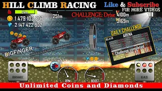 Hill Climb Racing Challenge ARENA New Map - Gameplay Walkthrough # 13 (iOS, Android) BIGFINGER