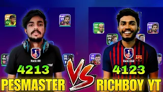 RICHBOY YT 🆚 PES MASTER || 4123 🆚 4213 || 2ND LEG GAMEPLAY 🔥🥶 || മത്സരം പെനാൽറ്റി ഷൂട്ടൗട്ടിൽ🥵🔥