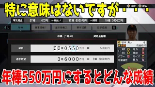 坂本勇人選手の年棒を550万円にするとどんな成績になるのか【プロスピ2022】【eBASEBALLプロ野球スピリッツ2021 グランドスラム】