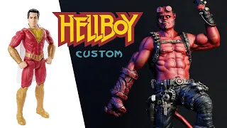 Custom Hellboy base Shazam | Sculpture Hellboy - Timelapse | Custom Statue