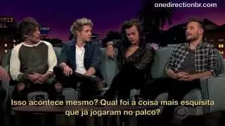 One Direction fala sobre a turnê e o Brasil no "The Late Late Show" (LEGENDADO)