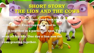 The lion and the cows short story in English