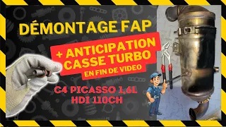 Démontage FAP (anomalie antipollution) + anticipation casse turbo en fin de vidéo