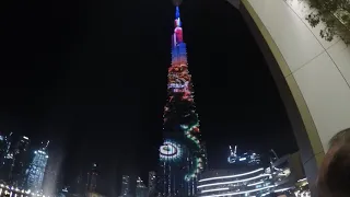 Бурдж Халифа лазерное шоу/Burj Khalifa laser show