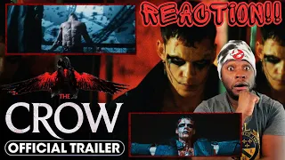 The Crow (2024) Official Trailer REACTION!! I HOPE THE CROW FANS ARE HAPPY?!