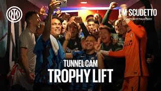 TUNNEL CAM | EXCLUSIVE BEHIND THE SCENES OF INTER'S TROPHY LIFT! 🏆😂😜🖤💙 #IMScudetto