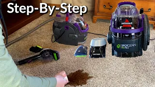 How to Use the Bissell Spotclean Pet Pro Portable Carpet Cleaner