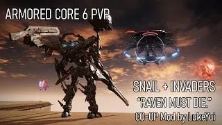 Spicing up Snailteus fight with 2x Invader mode enabled in co-op mod - Armored Core VI