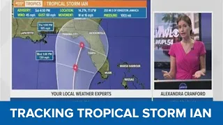 Saturday Tropical Storm Ian 4 p.m. update: Ian set to strengthen soon