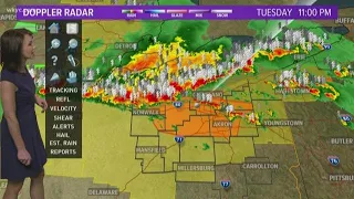 Severe thunderstorm warning in effect for much of Northeast Ohio