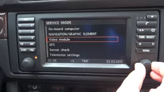 BMW 5 Series E39, 16:9 Screen, MK3 - How to Access the Navigation Service Menu!